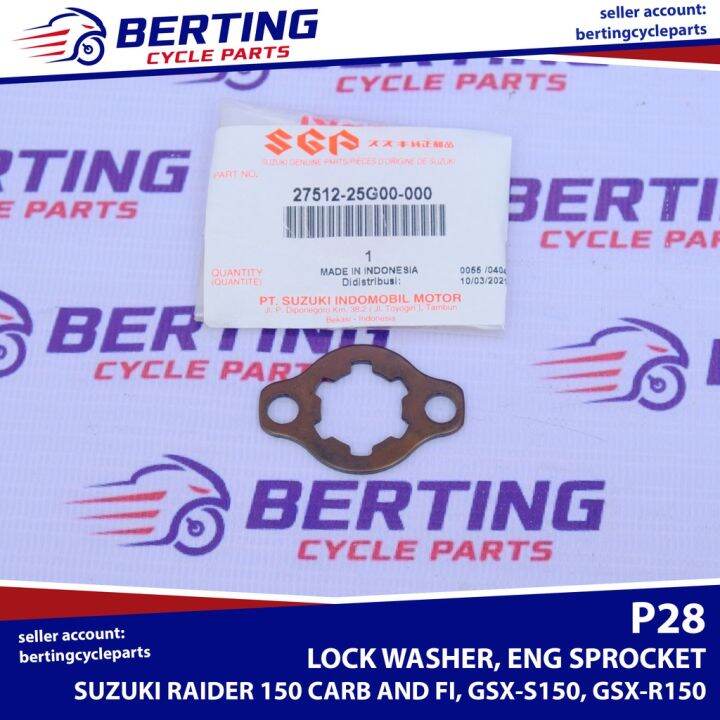 SGP ENGINE SPROCKET LOCK Suzuki Raider 150 Carb & FI GSXS150 GSXR150