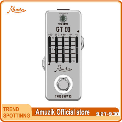 Rowin LEF-317A Guitar EQ True Bypass Guitar Pedal For Electric Guitar Full Metal Shell Guitar Accessories
