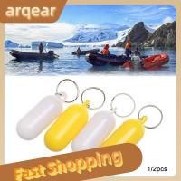 ARQEAR529453 1/2ชิ้นเครื่องมือเรือพาย2สีพวงกุญแจลอยน้ำได้สำหรับอุปกรณ์กีฬาน้ำพวงกุญแจเรือคายัคแหวนคีย์ลอยพวงกุญแจคลองลอยน้ำได้