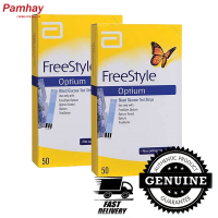 (Exp:2024-04-30) Abbott FreeStyle Optium 50แผ่น x 2 BOXES Blood Glucose Test Strips | Free Style Optium Test Strips