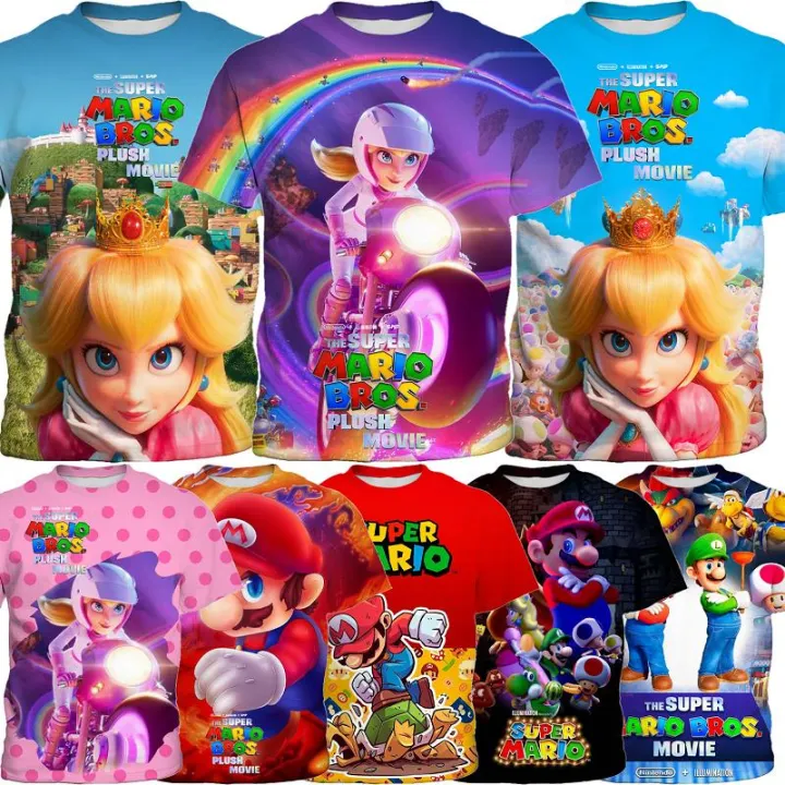 720px x 720px - 2023 The Super Mario Bros Movie Princess Peach T Shirt for Kids Girls Boys  Baby Christening Clothes for Boy Girl | Lazada PH