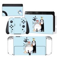 (MQ สไตล์ใหม่) สติกเกอร์รูปลอกฝาครอบผิวของฉันเพื่อนบ้าน TOTORO Nintendoswitch สำหรับ Nintendo Switch คอนโซล Joy-Con กรอบและที่คลุมขาตั้งตัวควบคุม