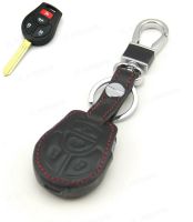 ☋❒ Leather Case Cover Holder Fit For Nissan Altima Versa Sentra Juke Cube Rogue Maxima Remote Key 4 Buttons