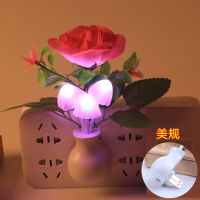 USEU Plug 10pcslot Promotion Gifts Led Light Controlled Inductive Night Lights Wall Lamp Breast Feeding Beside Lighting