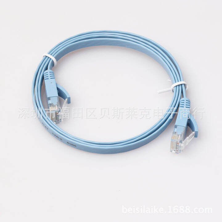 、Pure copper blue 0.5-10 meter CAT6 Gigabit flat Category 6 network