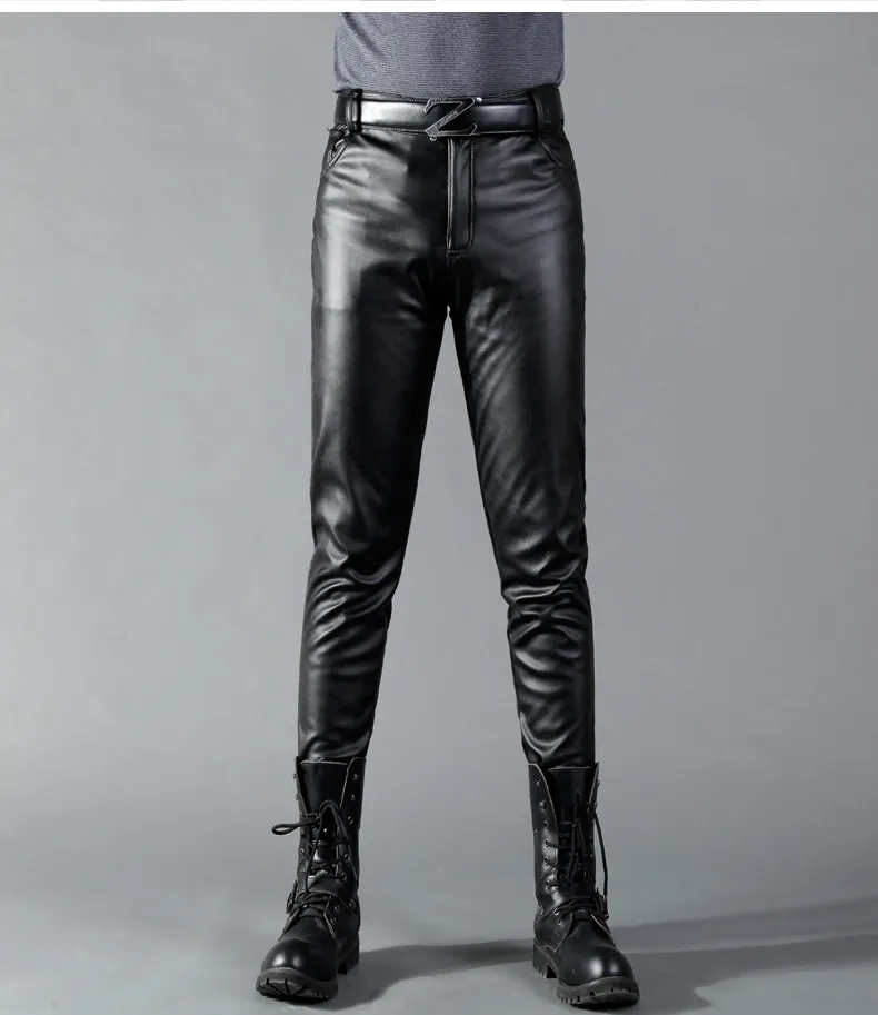 Chiseled Organic stretch denim and leather Pants - anahata designs/infiniti  now