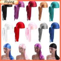 FLYING แฟชั่น ปรับได้ Pre-ผูก คีโมแคป ผ้าโพกหัว ผ้าโพกหัว ฮิญาบ ผ้าไหม Durag ผ้าพันคอ หมวกโจรสลัด