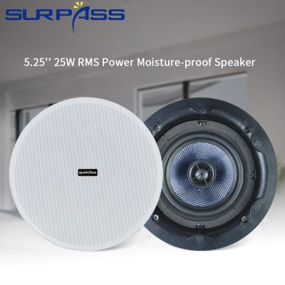 5.25inch 25W Ceiling Speakers Coaxial Home Speaker System In Ceiling Music Loudspeaker Stereo Sound Audio Speaker Home Theater
