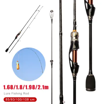 Carbon Fiber Straight Shank Lure Fishing Rod 8-15lb Three Rod Tips