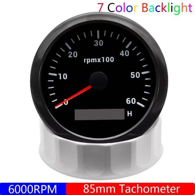 85MM Diesel Engine Tachometer Sensor RPM Gauge REV Counter 3000RPM With ...