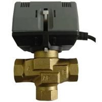 【YF】 G1  G1/2 G3/4 Three-way Actuator Valve 220V AC Three Way Motorized Electric