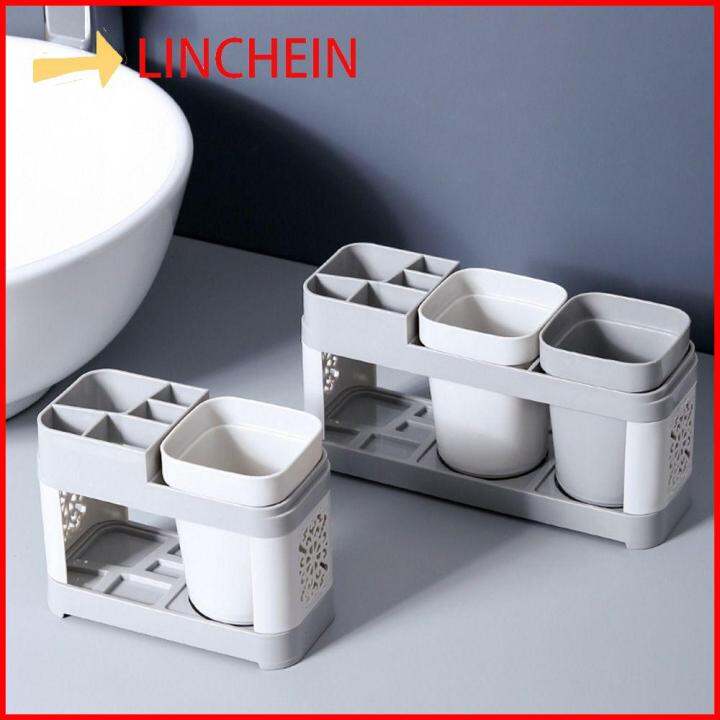 LINCHEIN Home Storage Bathroom Rack Toothpaste Stand Family Couple ...