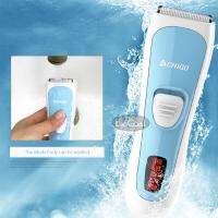 แบตตาเลี่ยน ปัตตาเลี่ยน ตัดผมเด็ก ไร้สายBaby Hair Clippers Waterproof Trimmer USB Rechargeable Haircut Silent Electric Groomer Remover Shaver Razor for Infant Adult with Professional Hairdressing Tools