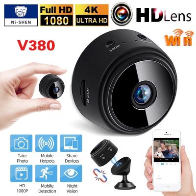 🔥จัดส่งฟรี🔥V380 A9 Mini Wifi กล้อง IP 1080P กล้องวงจรปิดไร้สายสมาร์ทหน้าแรก Cam ด้วย Night Vision