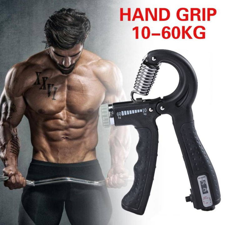 Adjustable10-60Kg Hand Gripper Exercise Fitness Grip R Shape ...