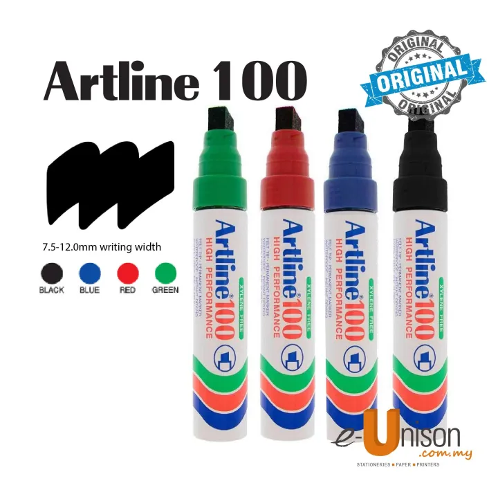 Artline 100 Permanent Marker Lazada