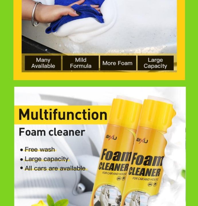 Multi-functional Foam Cleaner, Car Interior Cleaner, Automatic Cleaning 