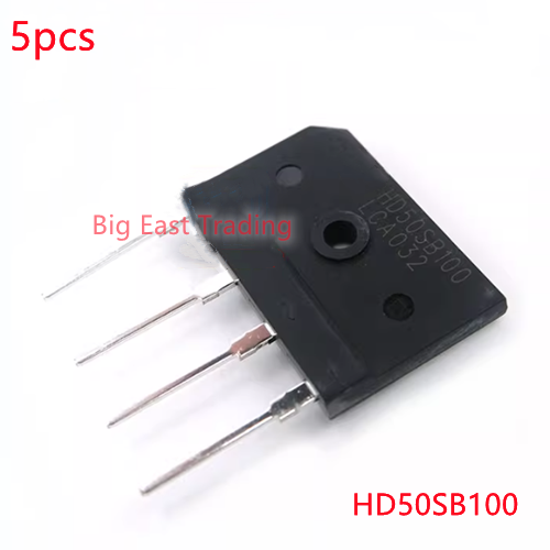 5pcs HD50SB100 high-power rectifier bridge stack ultra-thin flat bridge ...