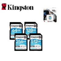 Kingston Canvas Go Plus 64GB/128GB/256GB/512GB SD Memory Card for DSLRs, Mirrorless Cameras and 4K Video Production