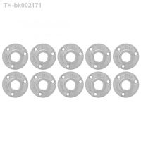 ❆ 10Pcs DN20 3-Holes Flanges Base Pipe Fittings Aluminum Alloy Threaded Pipe Flange Shelf Fixing Base flange bridas