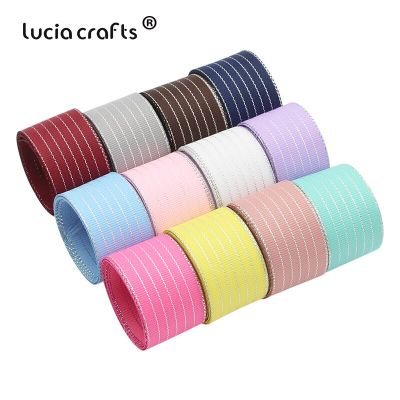 Lucia crafts 5yards 25mm Grosgrain Ribbons for Wedding Party Decoration DIY Handmade Sewing Bow Craft Accessories S0605 Gift Wrapping  Bags