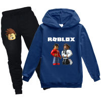 Ro-Bloxs ชายชุดเสื้อมีฮู้ดหญิงแขนยาว Hooded Tops Jogger เด็ก Hoodies + กางเกง PH1006เสื้อผ้าเด็กฤดูใบไม้ผลิชุดลำลองแฟชั่นสบายๆ