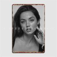 Ana De Armas ป้ายโลหะโรงภาพยนตร์ห้องนั่งเล่นโรงรถผับปรับแต่งวาดภาพฝาผนังป้ายดีบุกโปสเตอร์0718