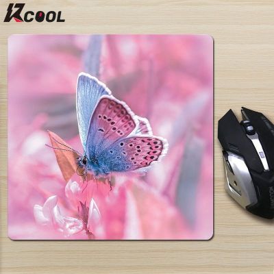 （A LOVABLE） Butterfly PinkPad Aesthetic SmallLaptop Anti Slip RubberPad Table MatHome Desktop Blotters