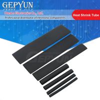 1Meter/set Heat Shrink Tube 1/2/3/4/5/6/8/10/12/16mm 2:1 Black Thermoresistant tube Shrink Sleeving Wrap DIY Connector wire kit WATTY Electronics