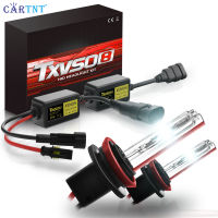 CarTnT 2PCS Xenon H7 H11 55W 12V ไฟหน้ารถ HID ชุด H1 H3 H4 H8 9004 9005 HB3 9006 9012 3000K 4300K 5000K 12000K 6000K ไฟอัตโนมัติ