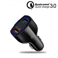 Type C Car Charger 5A PD Quick Charging 3.0 QC 3.0 Dual USB Port Fast Charger อะแดปเตอร์โทรศัพท์พร้อมจอแสดงผล LED