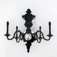 LOUIS 5D wall sconce transparent red black France design living room ho bar candle light acrylic lamp modern lighting fixture
