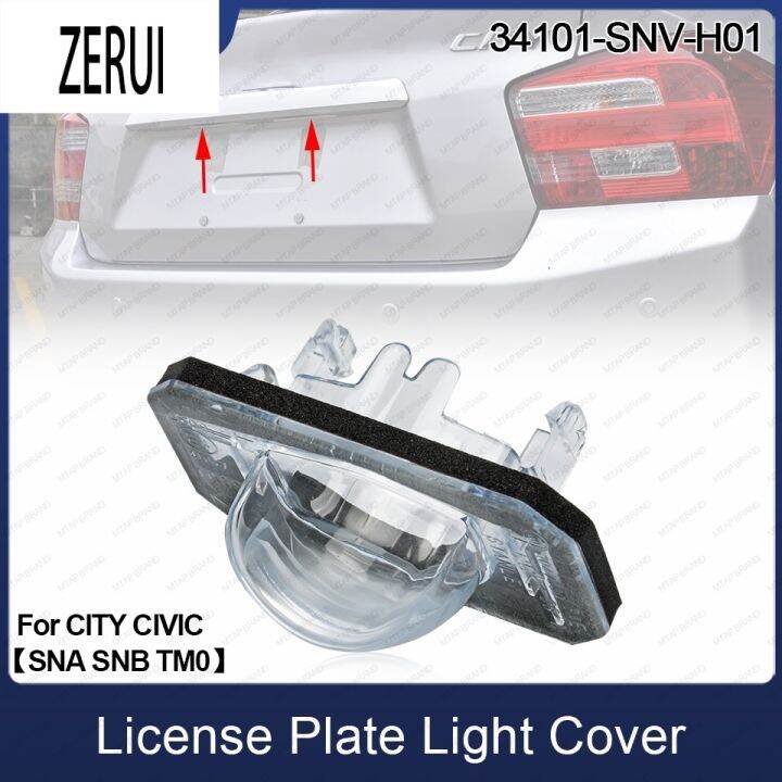 ZR Rear License Plate Light Cover License Plate Lamp Cap For HONDA CITY