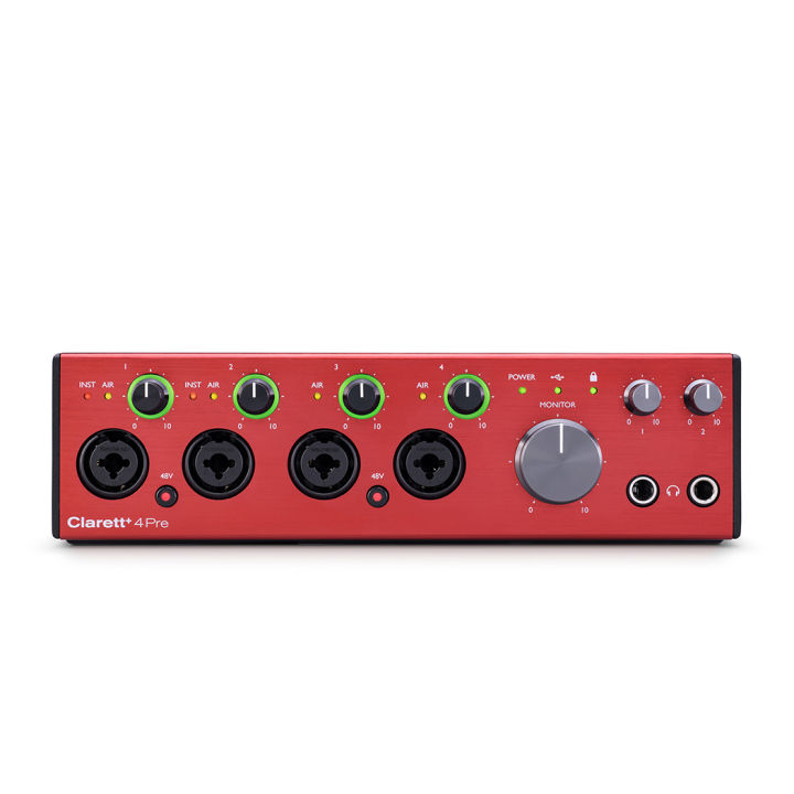 focusrite-clarett-4-pre-usb-ออดิโออินเตอร์เฟส-อุปกรณ์บันทึกเสียง-โฮมสตูดิโอ-usb-audio-interface