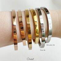 Plain 14k beacelet. (กำไลเกลี้ยง สำหรับรอบข้อมือ 15 - 16 cm.)