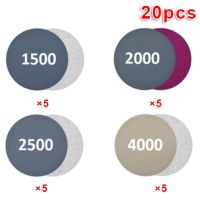 ▪✥ 20pcs/set Wet/Dry 3 Inch 1500/2000/2500/4000 Grit Sand Paper Sanding Discs Tool Round Sand Disk Sand Sheet For Metal Polishing