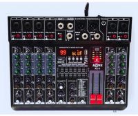 mixer6ช่อง มิกเซอร์ 99 dspปรับเสียง ออดิโออินเตอร์เฟสและมิกเซอร์ mixer เครื่องเสียง มีบลูทูธ Bluetooth USB EQ EFF 99dsp 24Bit รุ่น AONE AX6 เครื่องผสมสัญญาณเสียงใช้ต่อกับเพาเวอร์ / แอมป์ขยายเสียง เชื่อมต่อบูลทูธ จากโทรศัพท์มาเข้ามิกเซอร์ USB / MP3 Player