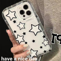 Casing 14 Pro Max Compatible for IPhone Case Silicone Soft Case Clear Case Thickened Shockproof Airbag Cartoon for IPhone 11