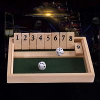 【HOT】✹☄ Deluxe Side 9 Number Shut The Game Set Entertainment Fun Board With Dices Adult Bar Drinking Alcohol