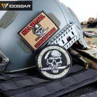 Idogear tatical Patch เย็บปักถักร้อย morale Skull killem กองทัพทหาร paintball