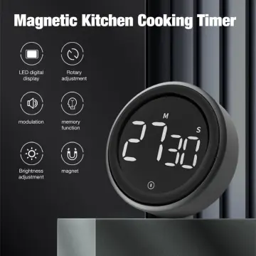 Kitchen Timer Magnetic Digital Timer for Cooking Shower Study Stopwatch LED  Counter Alarm Clock Manual Electronic Countdown 
