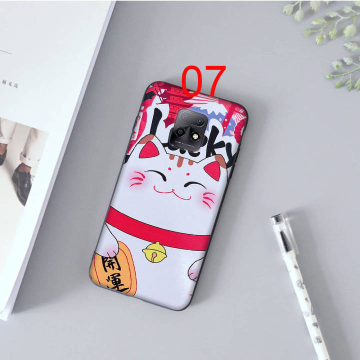 lucky-cat-อ่อนนุ่ม-ซิลิโคน-เคสโทรศัพท์-หรับ-oppo-find-x3-a33-a93-a57-a77-a96-a95-a73-f9-a32-a94-a74-a91-a17-pro-lite-neo-black-ปก