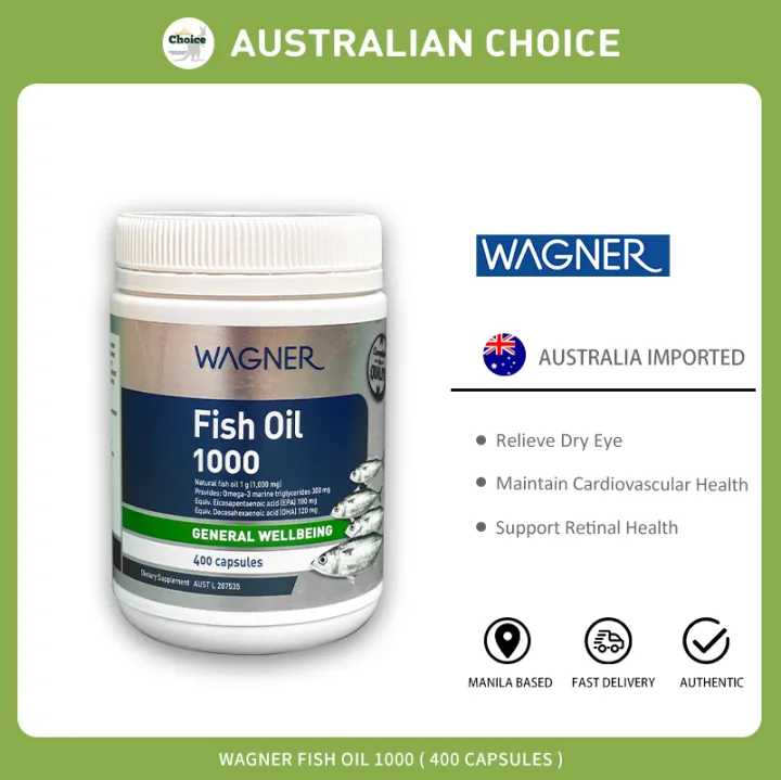 Wagner Fish Oil 1000 400 Capsules (New Packaging) Lazada PH
