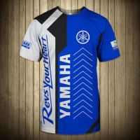 （Contact customer service to send pictures or names for free customization）Yamaha Blue Top Gift-Mens T-Shirt 3D-  Printed 3D New（Adult and Childrens Sizes）Casual T-shirt