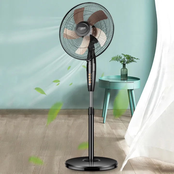 16inches Electric Fan 3Speed Levels 3Wind Modes Oscillation Function LED Display Programmed