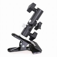 Reflector Clamp Clip Holder Light Stand Attachment 1/4" to 3/8" Screw Mount Swivel Adapter For Photo Studio Reflector Background