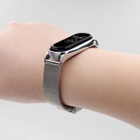 Strap For Mi Band 5 6 4 3 Bracelet Compatible MiBand 3 Strap  Stainless Steel Metal Screwless For Xiaomi Correa Man Woman Smartwatches