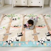 Baby Carpet 180x200cm Foldable Waterproof Cartoon Play Mat Xpe Foam Puzzle Toddler Soft Climbing Pad Games Toys Mats with Bag