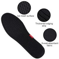 +‘； Sport Men Bamboo Insole Deodorant Insoles Mesh Breathable Absorb-Sweat Shoe Pads Running Sport Insert Light Weight Cushion