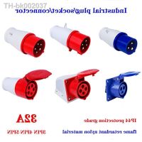 ▧✟ 32A Industrial Plugs And Sockets Waterproof Connector 3PIN 4PIN 5PIN IP44 Waterproof Electrical Connection Wall-Mounted Socket